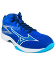 Mizuno scarpa da pallavolo da uomo Thunder Blade Z Mid V1GA237501 blu chiaro-bianco