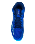 Mizuno scarpa da pallavolo da uomo Thunder Blade Z Mid V1GA237501 blu chiaro-bianco