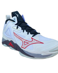 Mizuno scarpa da pallavolo da uomo Wave Momentum 3 Mid V1GA231796 bianco-salsa-nero