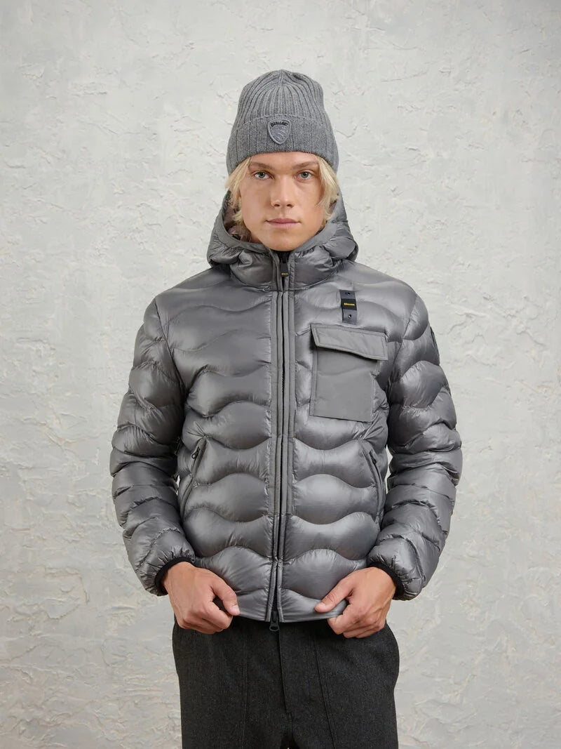 Blauer Piumino trapuntato con tasca petto Bryant 26SBLUC02182-005958 920BW grigio