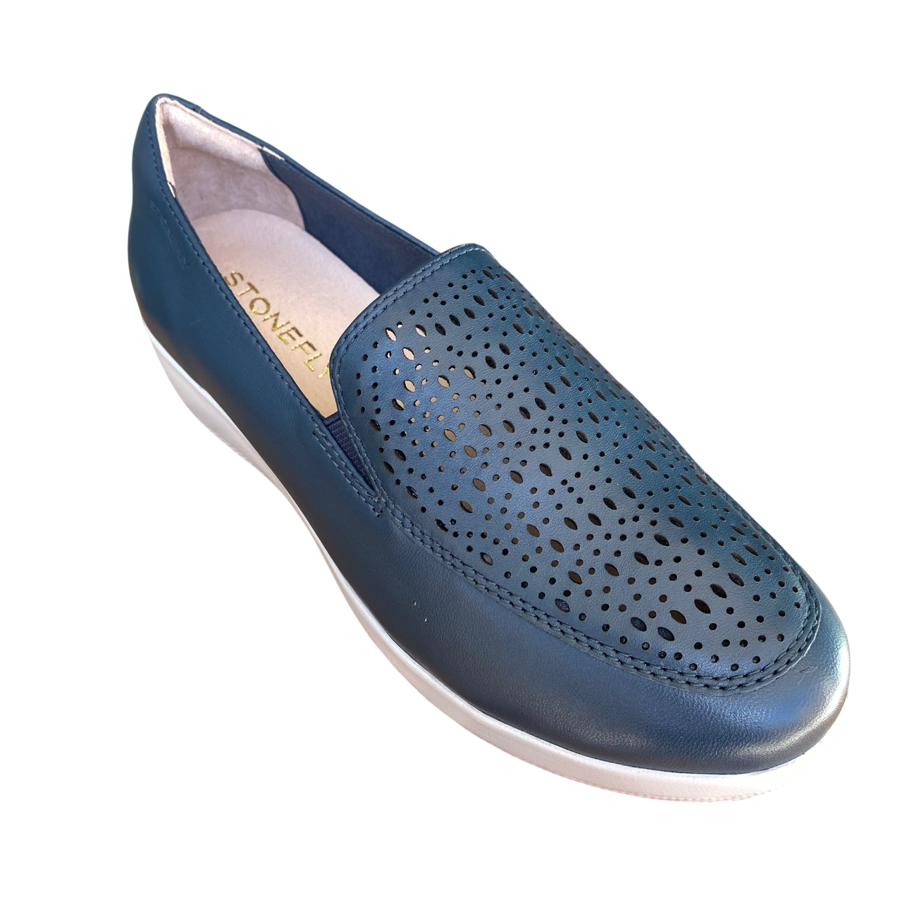 Mocassini Stonefly donna Paseo IV pelle nappa ocean blue 218962