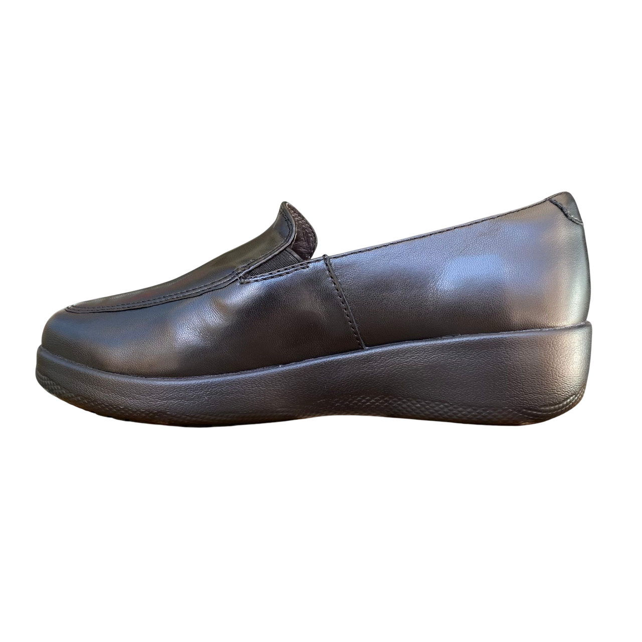Profilo laterale mocassini Stonefly donna Paseo IV nappa leather nero 109181, 2