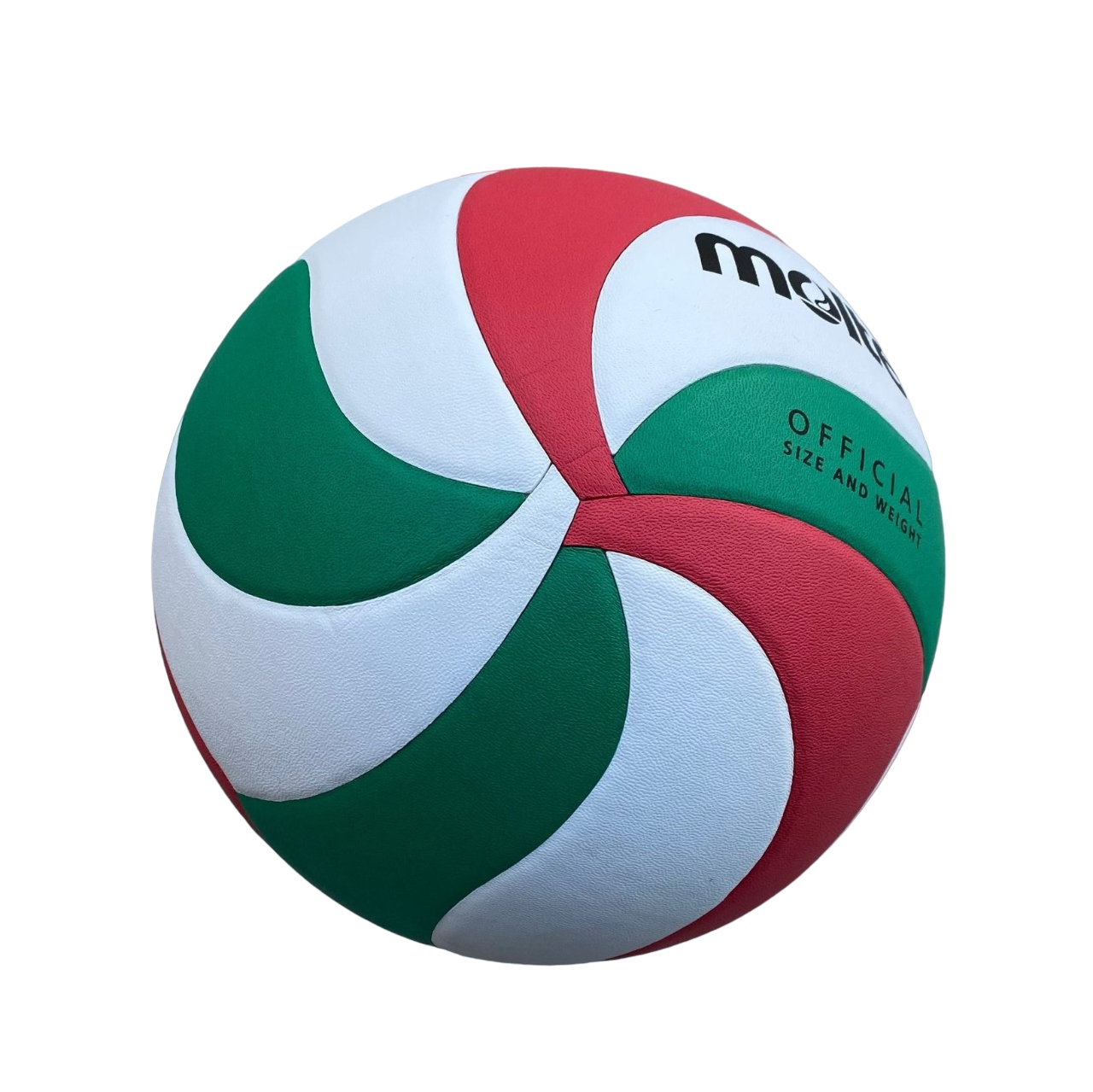 Molten Pallone da pallavolo da allenamento V5M4000 approvato FIVB verde-bianco-rosso 