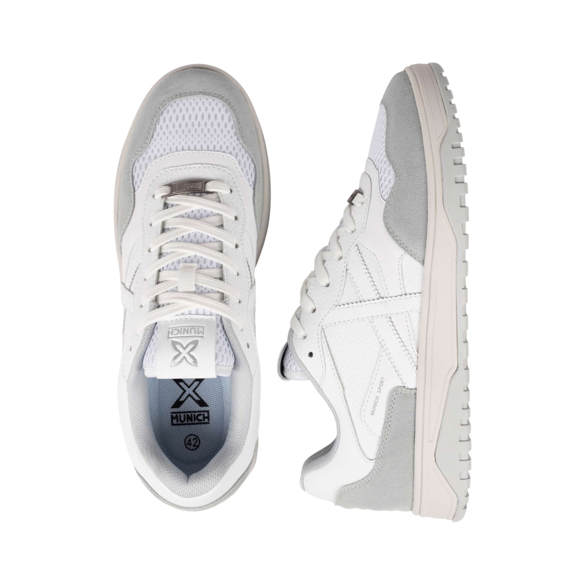 Munich scarpa sneakers uomo Tennez 8988008 bianco coppia prospettive