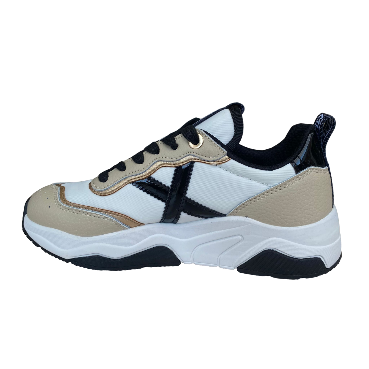 Munich scarpa sneakers da donna Wave 105 beige-nero