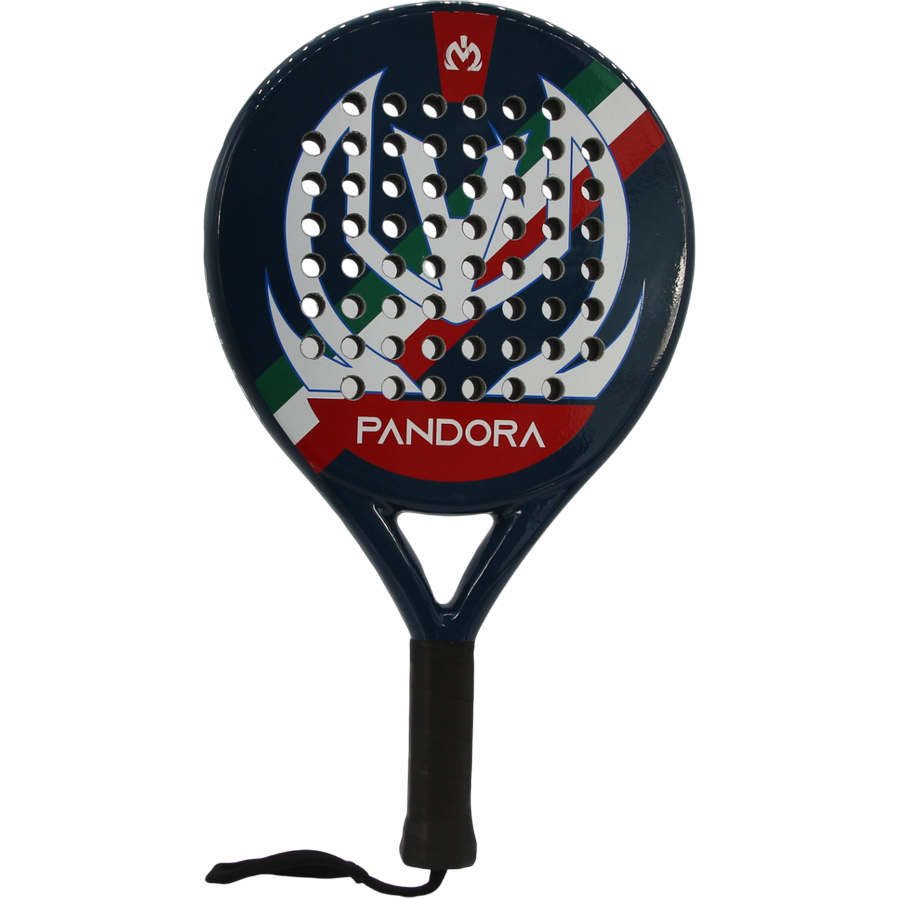 Mythos racchetta da padel Pandora telaio tondo in fibra di carbonio con superficie in vetroresina