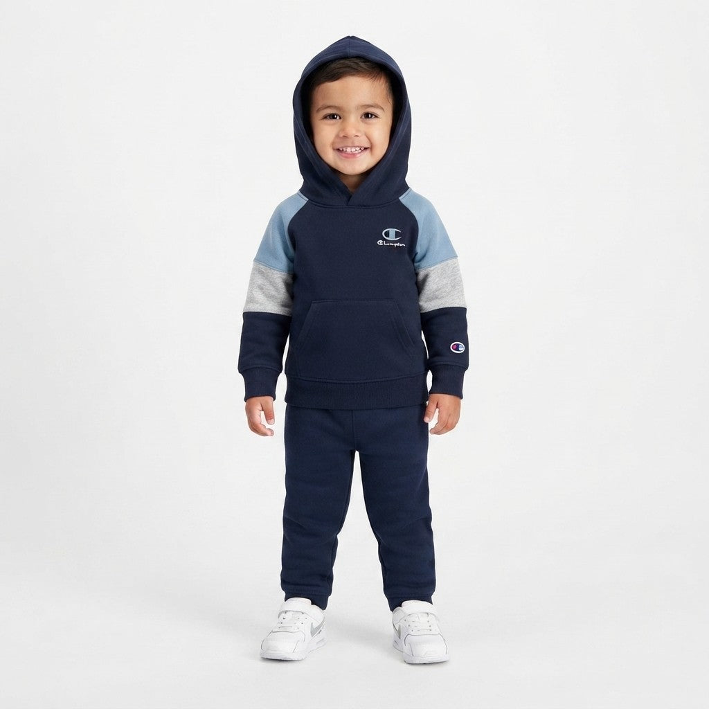 Champion felpa junior chiusa con cappuccio Hooded Sweatshirt 307715 BS501 blu