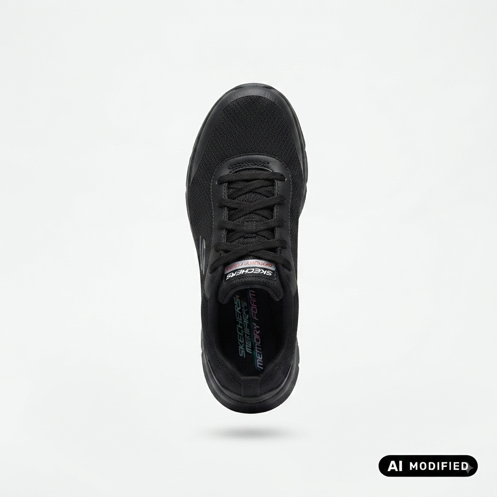 Skechers scarpa sneakers da donna Bob Flex Proof 117351-BBK nera