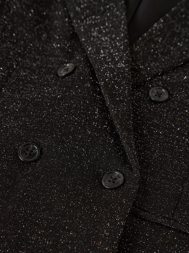 Name It Gilet Glitter 13248911 Black | Bambina nero brillante comfy party - dettaglio 