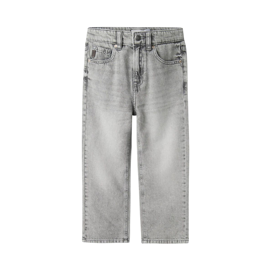 Name It Jeans Junior 13224456 - Jeans Grigio Dritto Cotone Vista Frontale