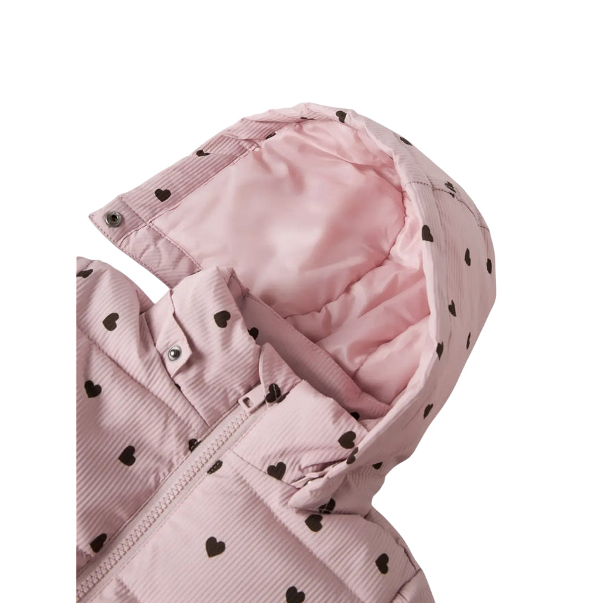 Name It Nmfmonday Puffer Jacket - Giubbotto Bimba 13243667 Rosa - cappuccio