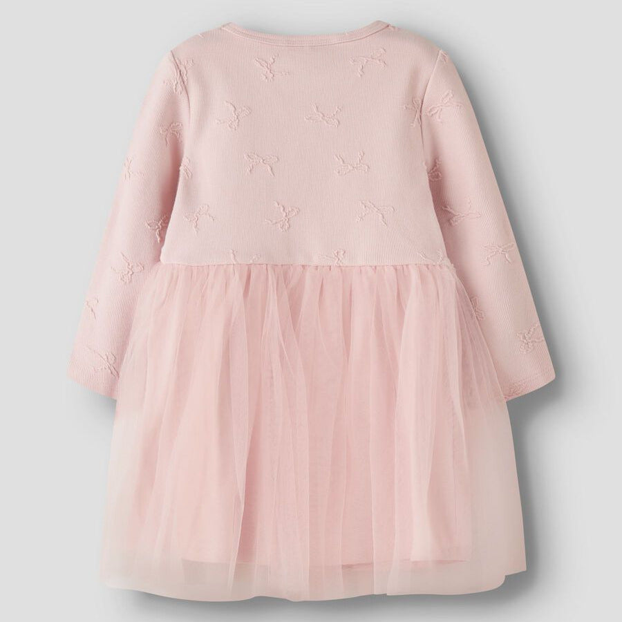 Name It Vestito Bambina Rosa Jacquard AI26 - 13257500 dietro