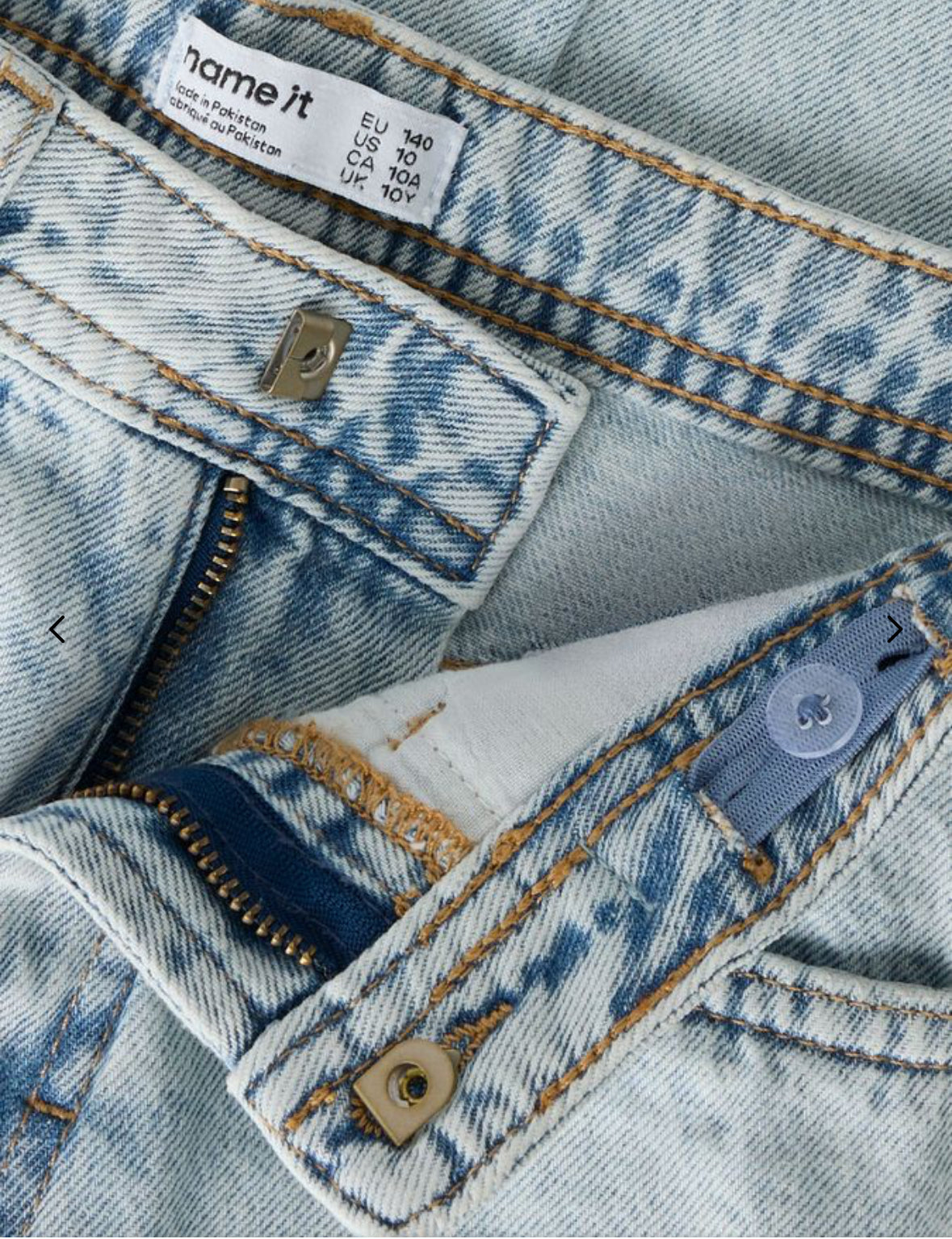 Name it Jeans Ryan Loose 13248484 Blu Chiaro elastico regolatore