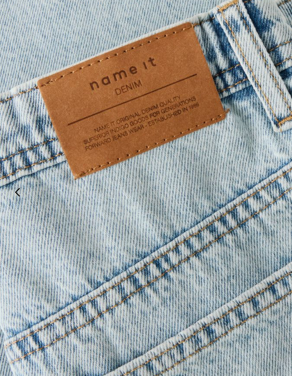 Name it Jeans Ryan Loose 13248484 Blu Chiaro etichetta