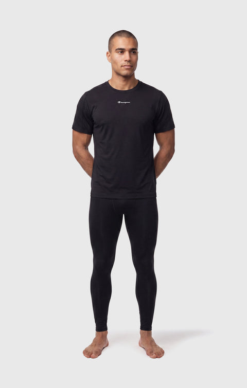 Champion t-shirt traspirante multisport da uomo 222655-KK001 nero