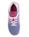 New Balance scarpa sneakers da ragazza KL574DYG blu grigio fucsia