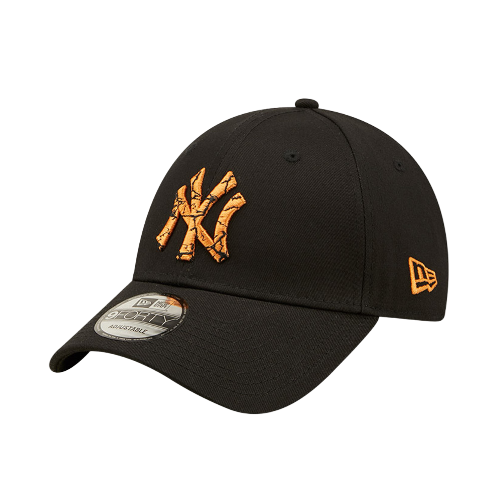 New Era cappellino con visiera New York Yankees 9FORTY Regolabile 60284839 nero
