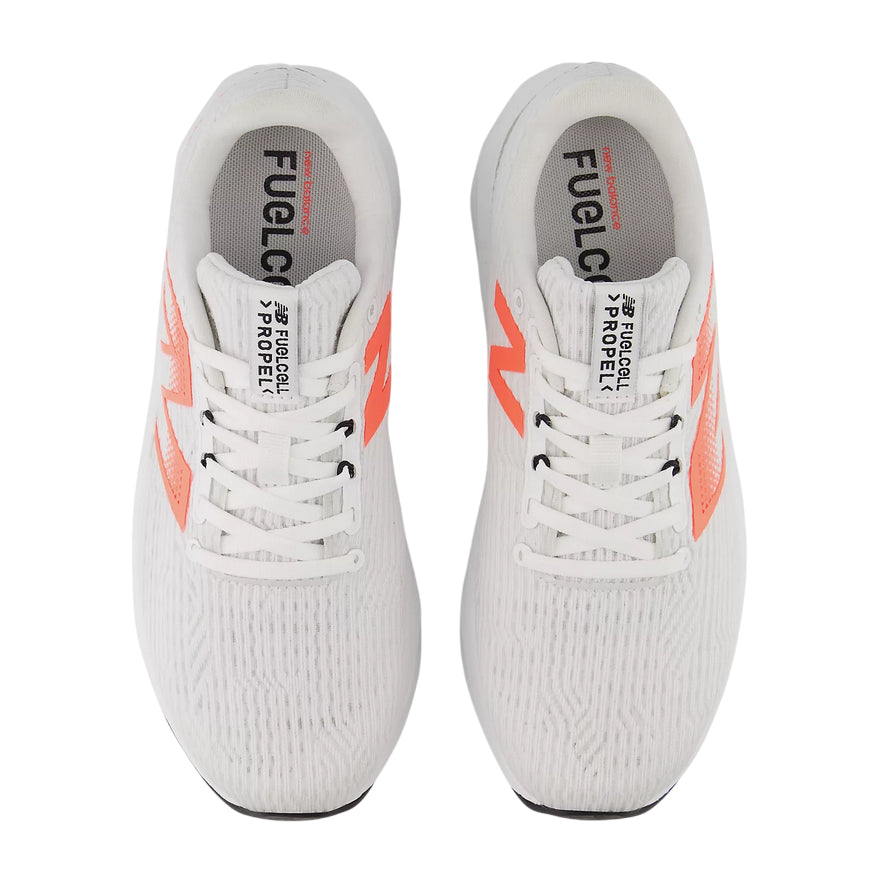 New Balance - Scarpa Running Donna FuelCell Propel v5 WFCPRCY5 Bianco - vista dall'alto