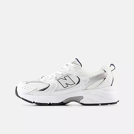 New Balance scarpa sneakers da junior 530 Lace GR530SB1 bianco-argento vista interna