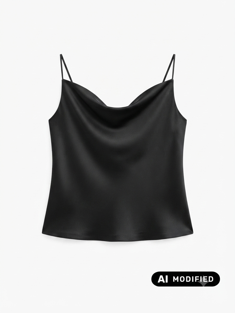 Griffai canotta casual da donna con scollo sciabo DGP7966 nero