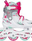 Nijdam Pattini in linea regolabili SK8 Star N20AA02 WHT bianco