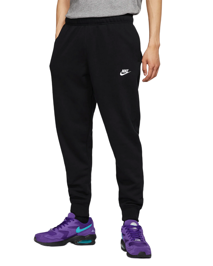 Nike Pantalone sportivo da uomo con polsino al fondo Jogger Club BV2679-010 nero