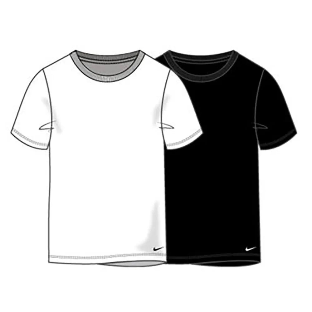 Nike 2 T-shirt manica corta da junior 9N0968-F66 bianco-nero