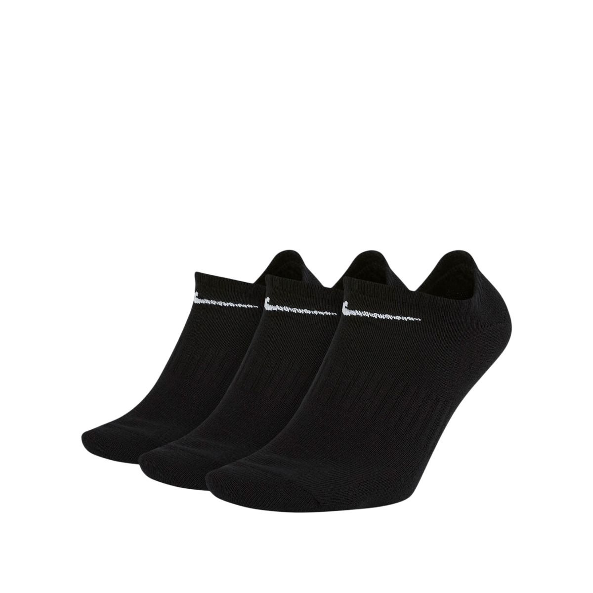Nike 3 paia di calze fantasmini traspiranti Everyday Training SX7678- 010 nero