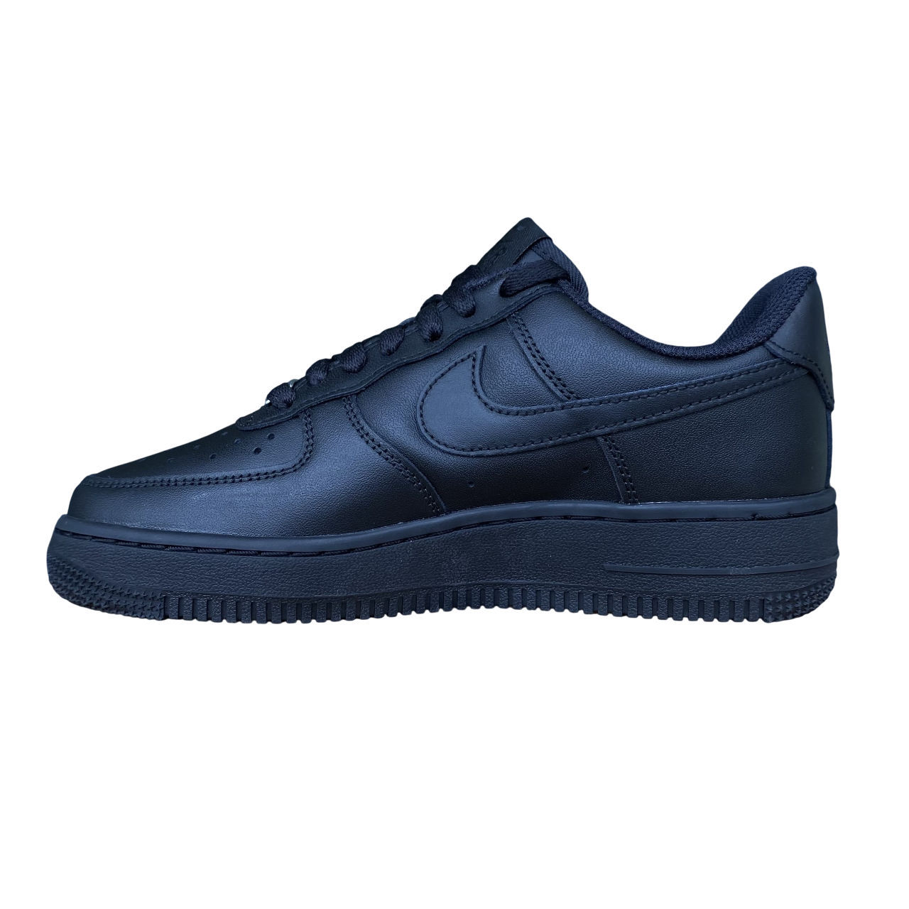 Nike Air Force 1 '07 total black da donna modello DD8959-001, sneakers iconiche con design classico, suola in gomma e tomaia in pelle premium per stile urbano - interno