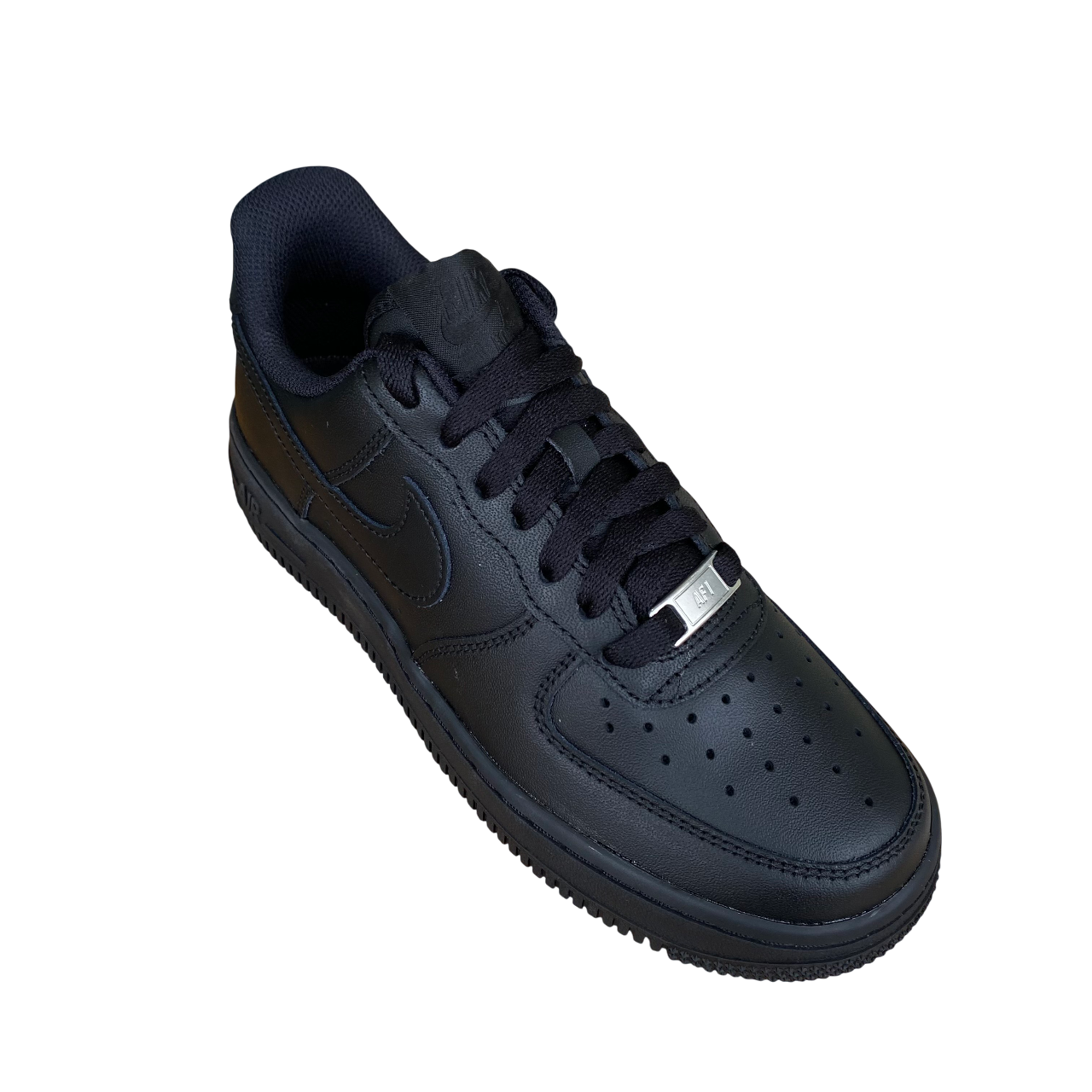 Nike Air Force 1 '07 total black da donna modello DD8959-001, sneakers iconiche con design classico, suola in gomma e tomaia in pelle premium per stile urbano - alto