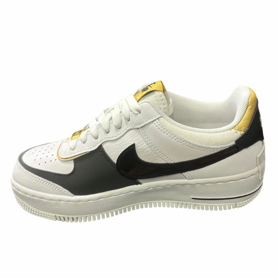 Nike Air Force 1 Shadow CI0919-125 Bianco Oro Nero tomaia traspirante lato interno 
