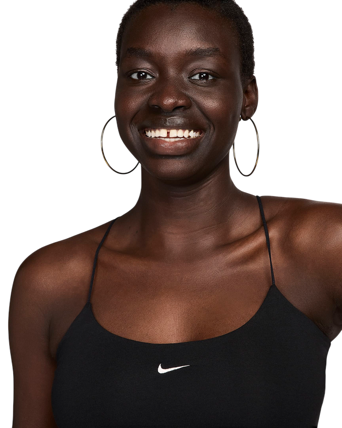 Nike Canotta aderente con spalline sottili FN3685-010 nero