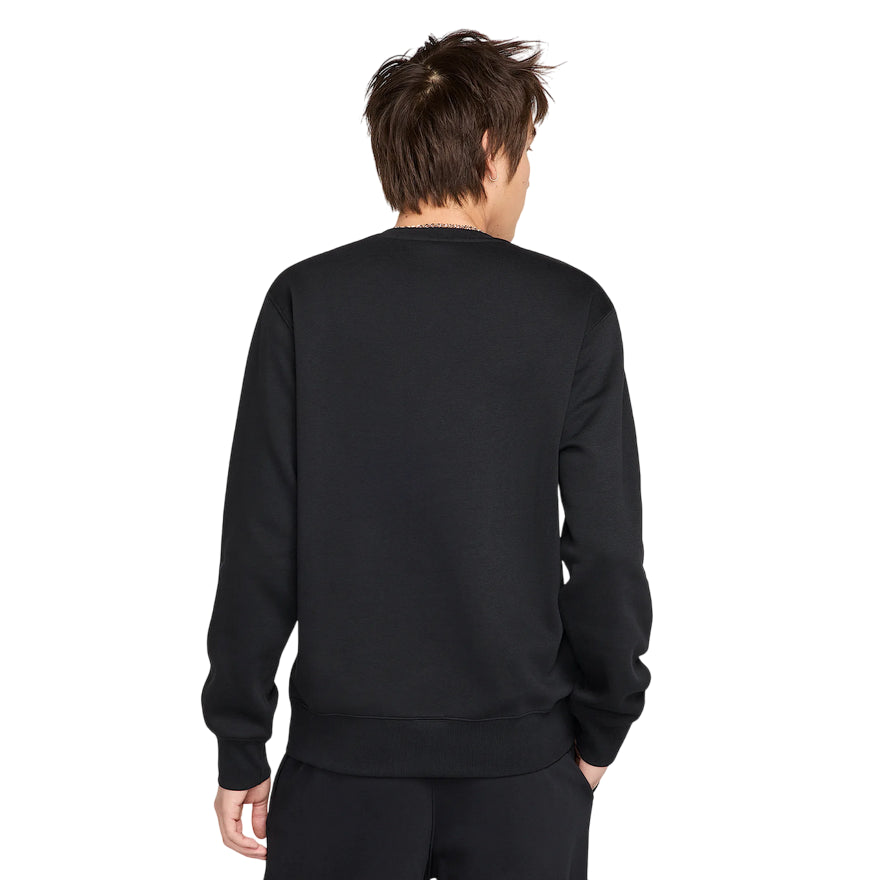 Nike Club Felpa Uomo Fleece FN38869-010 nera - Vista Posteriore
