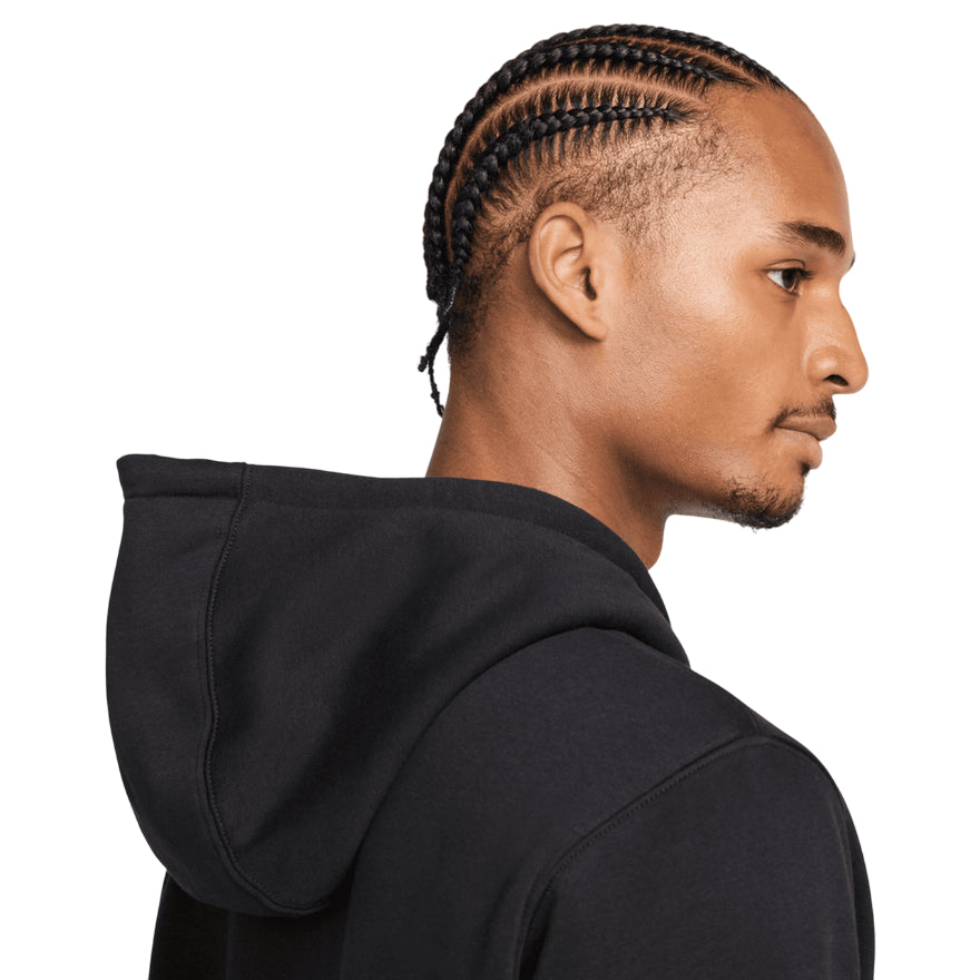 Nike Club Fleece Felpa Full-Zip Hoodie - FN3861-010 Nero - cappuccio