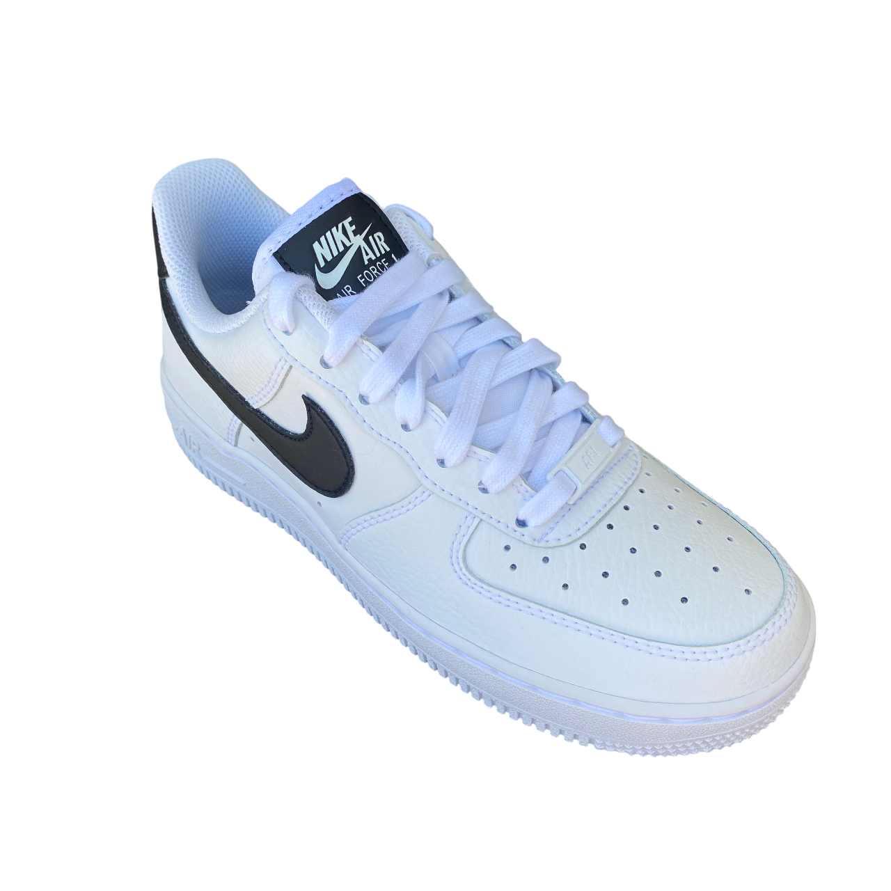 Nike DD8959-103 Air Force 1 '07 Bianco Nero - Sneakers Donna Stile Iconico - vista dall'alto