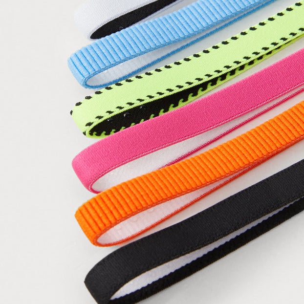 Nike Fasce Capelli FLEX Classic Slim N1011927702OS 6pz – Colori Assortiti particolare