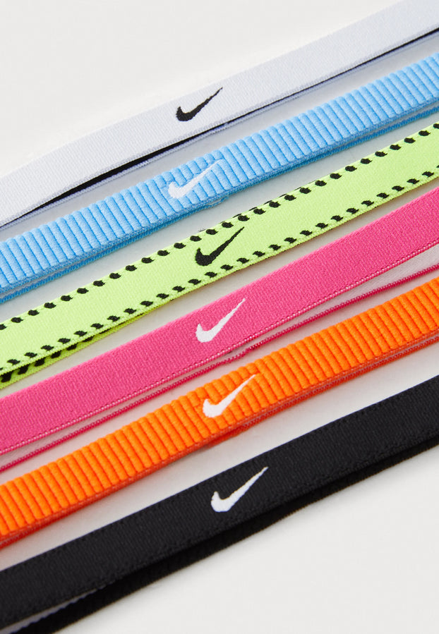 Nike Fasce Capelli FLEX Classic Slim N1011927702OS 6pz – Colori Assortiti particolare logo