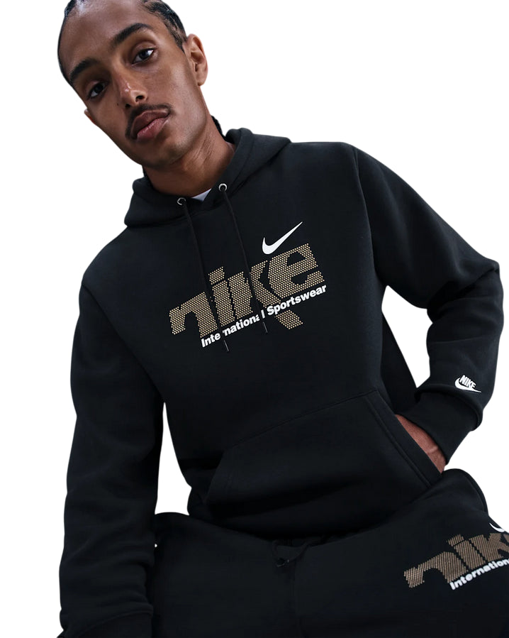 Nike Felpa Fleece Metallic M IM8321-010 Nera | Comfort Premium e Stile Urban