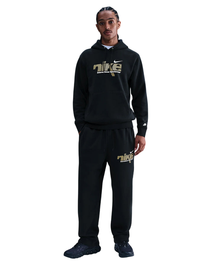 Nike Felpa Fleece Metallic M IM8321-010 Nera | Comfort Premium e Stile Urban - intero