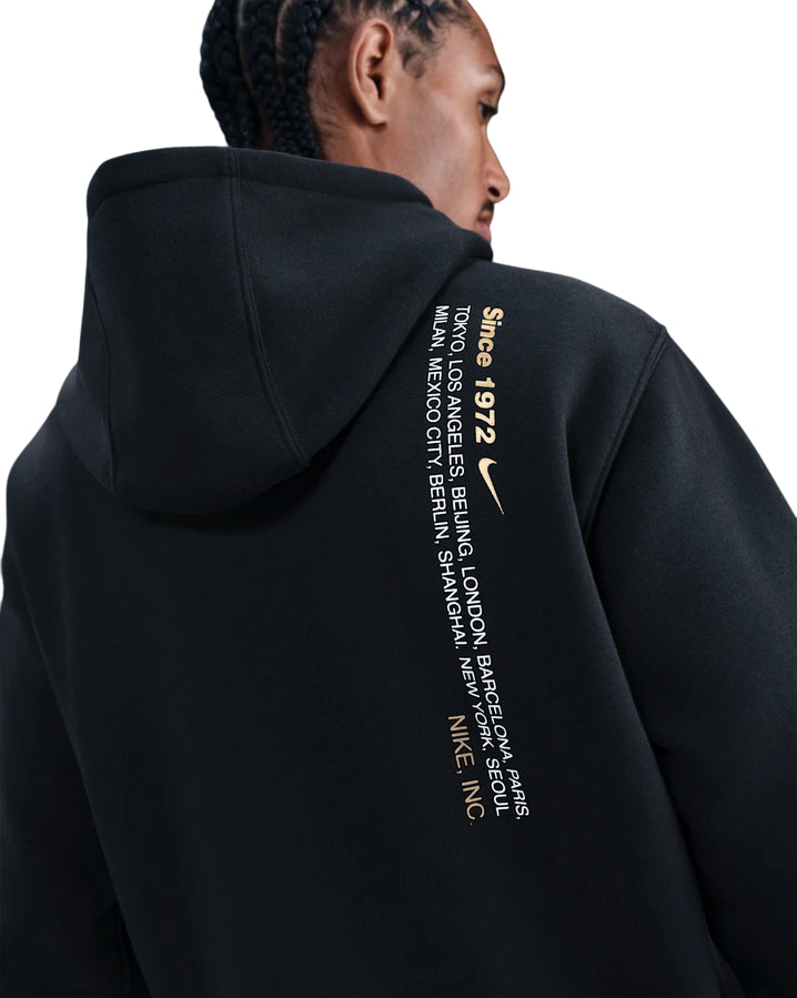 Nike Felpa Fleece Metallic M IM8321-010 Nera | Comfort Premium e Stile Urban - retro 