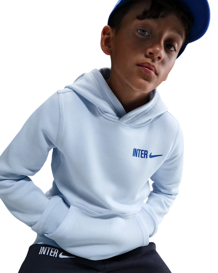Nike Felpa Junior Inter Club HM3651-085 Football Grey – Stile e Passione - LOGO 