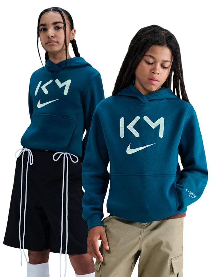 Nike Felpa Kylian Mbappé Club Fleece II1502-301 Green Abyss – Comfort, Calcio, Bambino