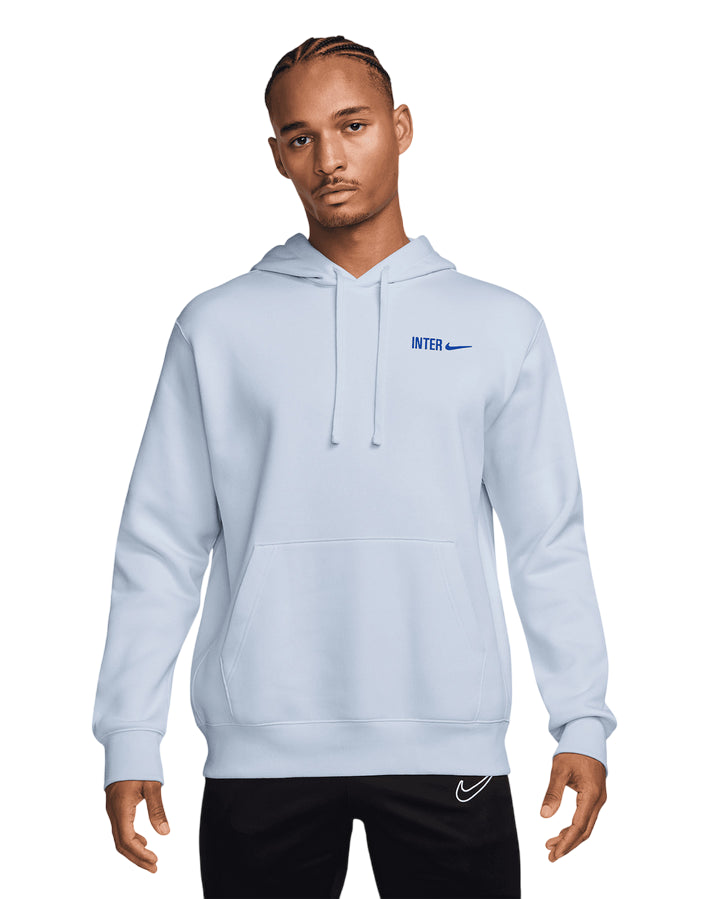 Nike Felpa Pullover con Cappuccio Inter Club HM2874-085 Grigio – Comfort, Stile Urban e Passione Nerazzurra