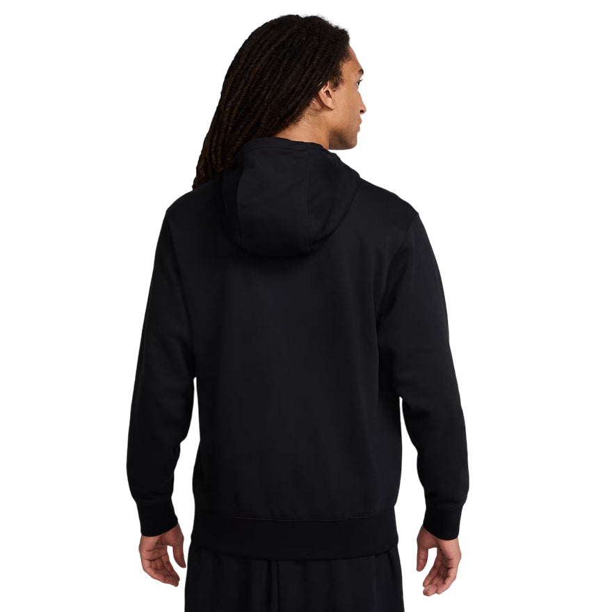 Nike Felpa con Cappuccio Club French Terry Uomo FN3866-010 Nero - vista posteriore