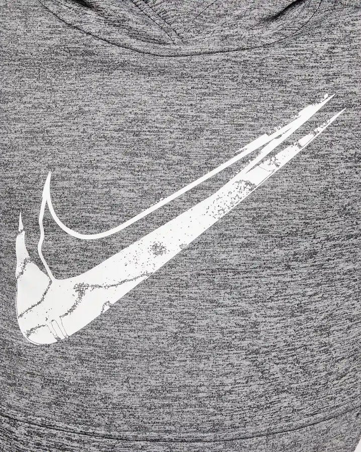 Nike Felpa con Cappuccio Multi Stain Repel HF4414-010 Nero – Therma-FIT, Antimacchia, Junior - logo