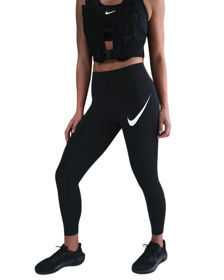Nike Leggings Running Donna 7/8 Tempo Swoosh HV2304-010 Nero – Comfort e Prestazioni