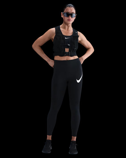 Nike Leggings Running Donna 7/8 Tempo Swoosh HV2304-010 Nero – Comfort e Prestazioni completo