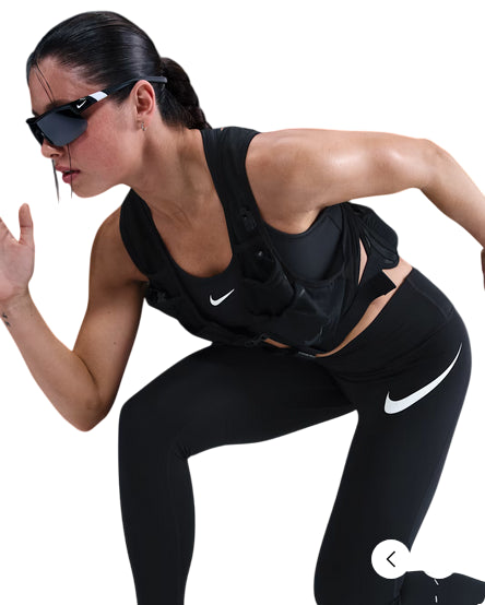 Nike Leggings Running Donna 7/8 Tempo Swoosh HV2304-010 Nero – Comfort e Prestazioni particolare logo