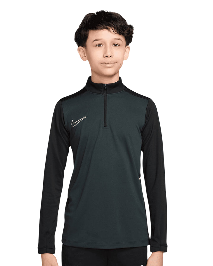 Nike Maglia Calcio Allenamento Dri-FIT Academy HJ3721-390 Verde – Zip 1/4, Traspirante