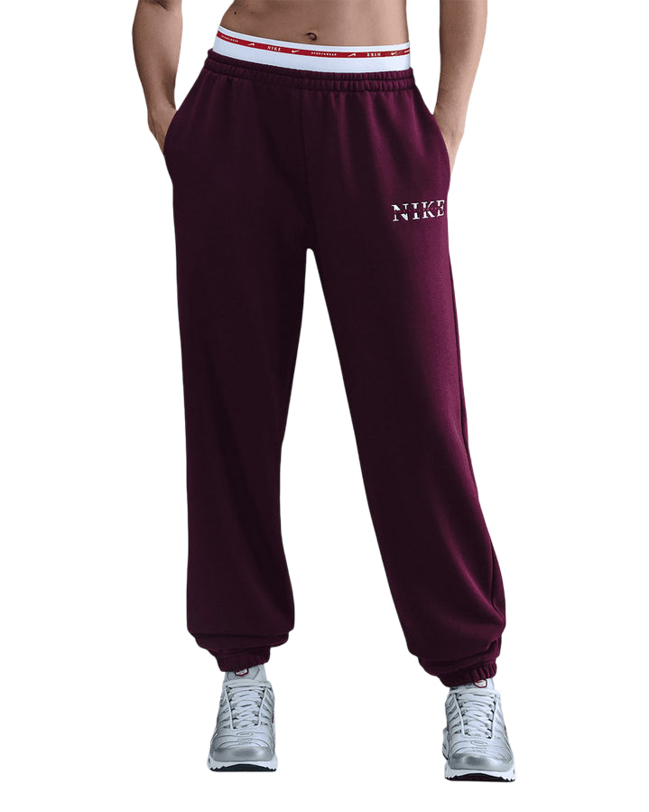 Nike Pantaloni Tuta Donna Phoenix Fleece IH4055-610 Rosa – vita alta, comfort, stile sportivo